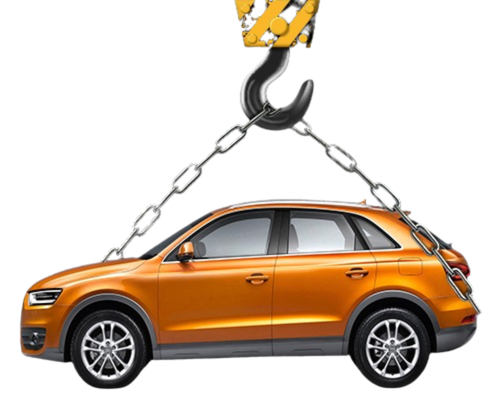 Car being towed - Hari Hara Towing Service